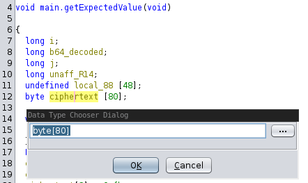 Restructuring the encoded value within Ghidra