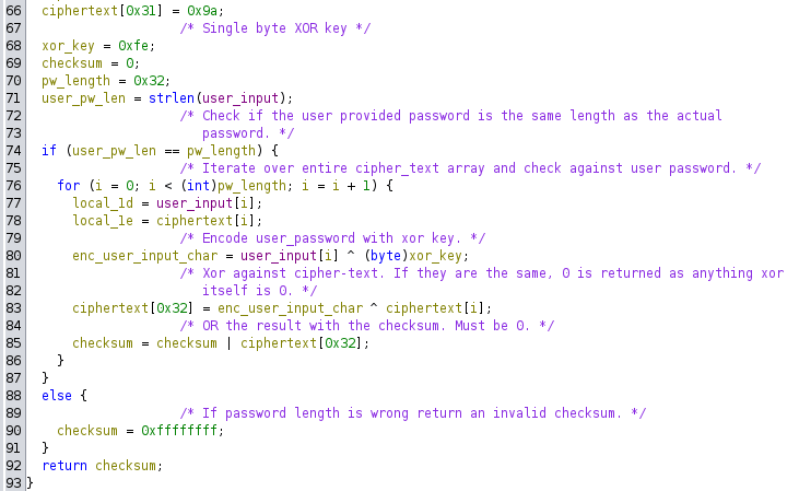 Rest of check_password()